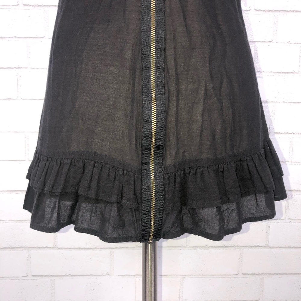 Free People Metallic Beaded Tunic Ruffle Top Y2563 - Picture 8 of 8